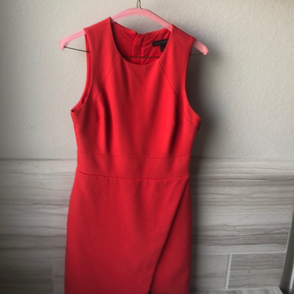 Melon Colored Wrap Dress